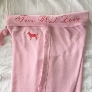 Victoria’s Secret PINK Crop Foldover pink pant